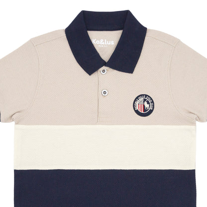 Playera Pique Bloques Juvenil