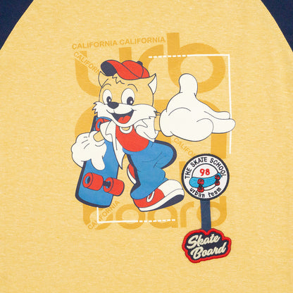 Playera redondo CARTOON infantil manga corta Kalus