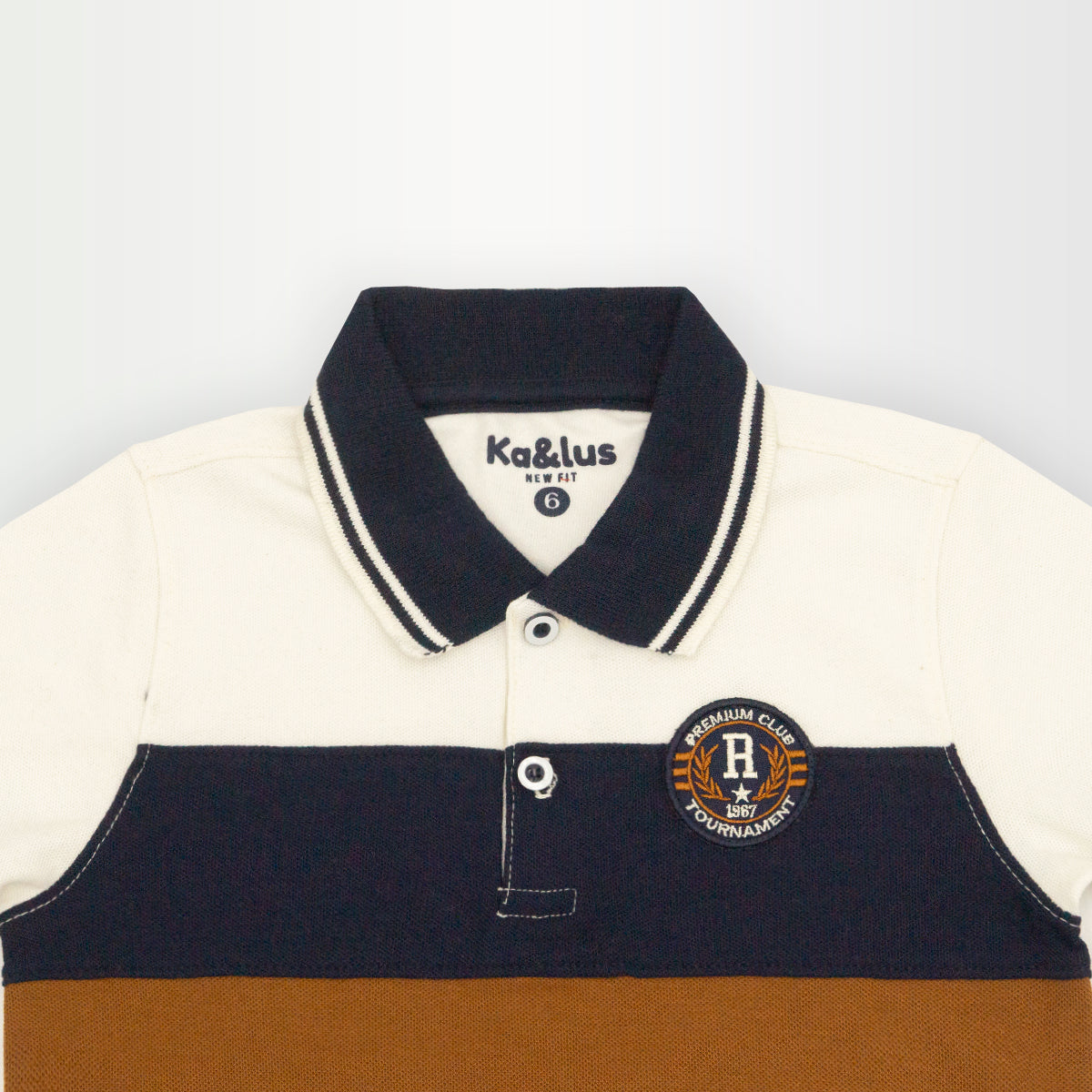 Playera polo BLOQUES manga corta Infantil