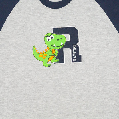 Playera redondo RAPTOR manga corta para niño infantil