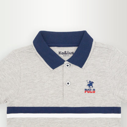 Playera polo LINE manga corta juvenil