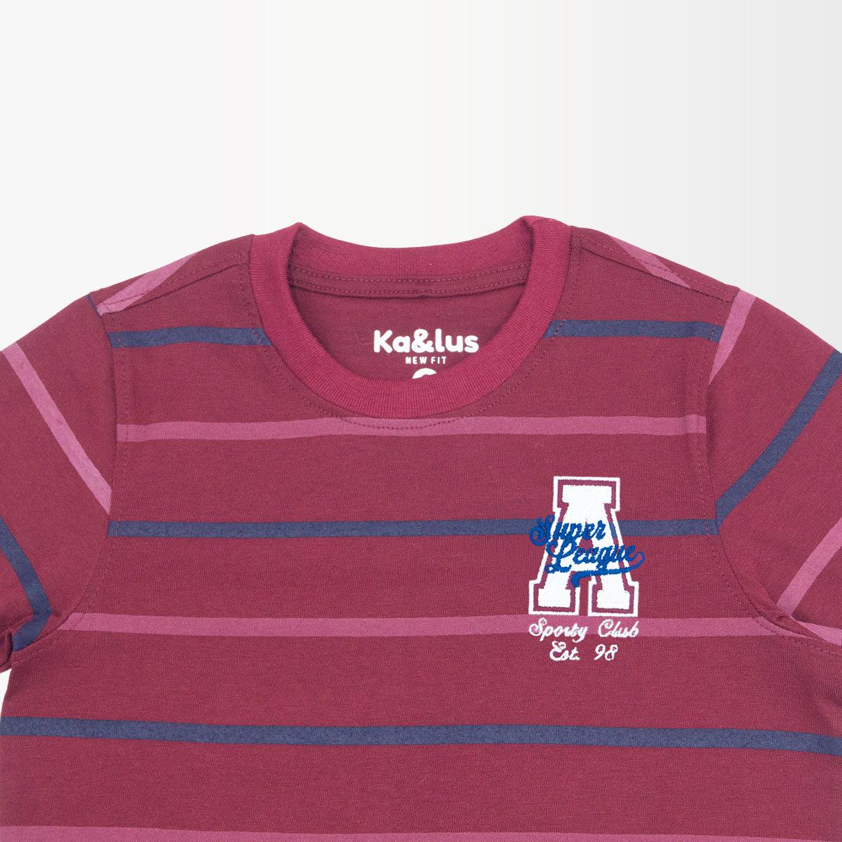 Playera Cuello Redondo Rayas Juvenil