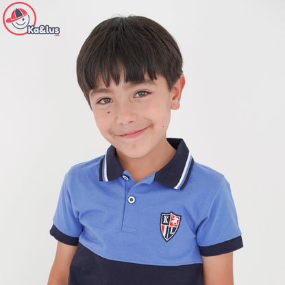 Playera polo COMBINADO infantil para niño