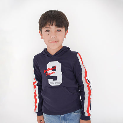 Playera Manga Larga Juvenil con Gorro