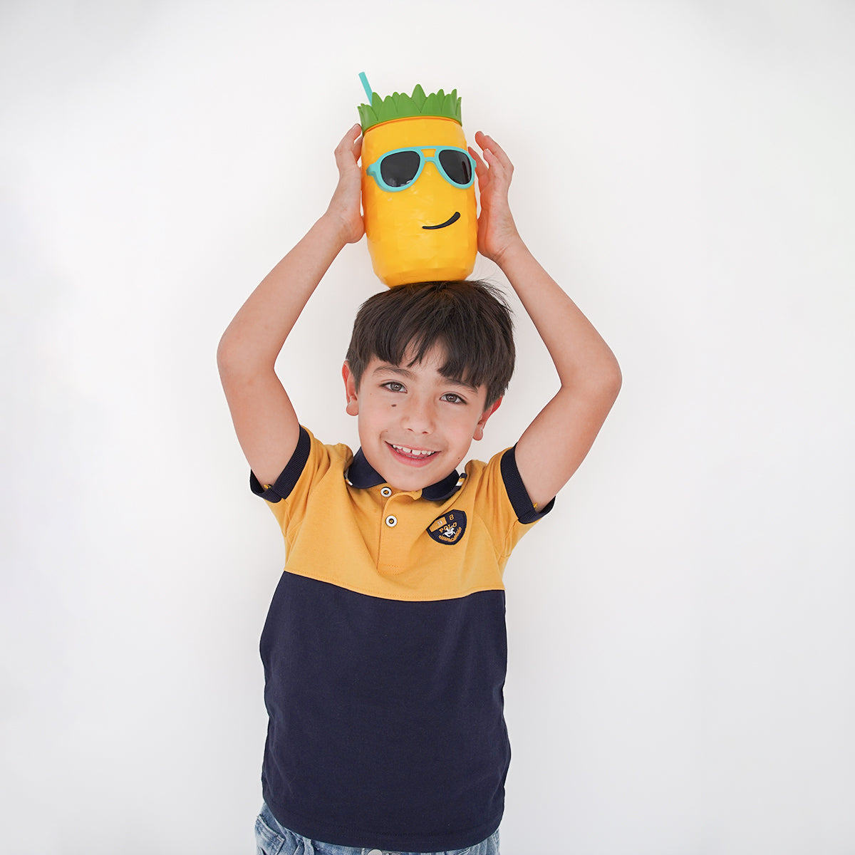 Playera polo COMBINADO para niño juvenil