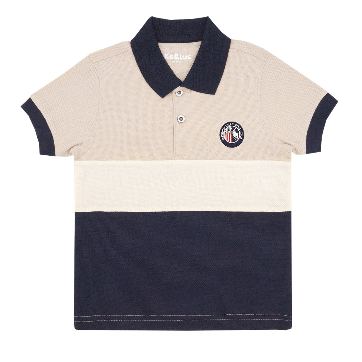 Playera Pique Bloques Juvenil