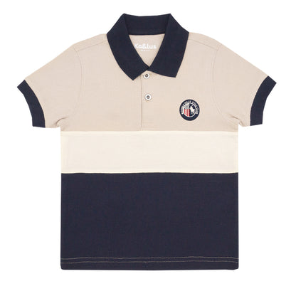 Playera Pique Bloques Juvenil