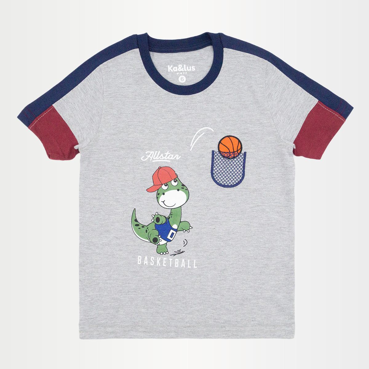 Playera Cuello Redondo Dino