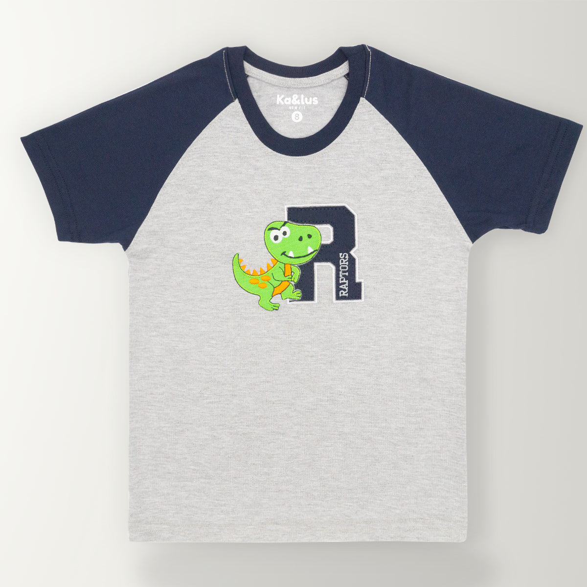 Playera redondo RAPTOR manga corta para niño infantil