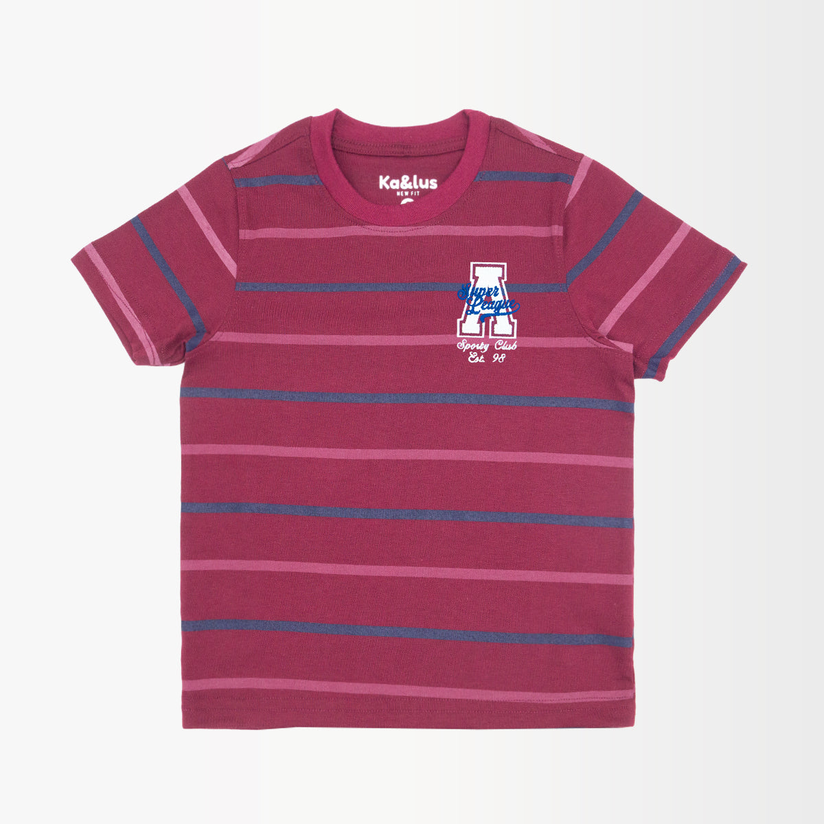 Playera Cuello Redondo Rayas Juvenil