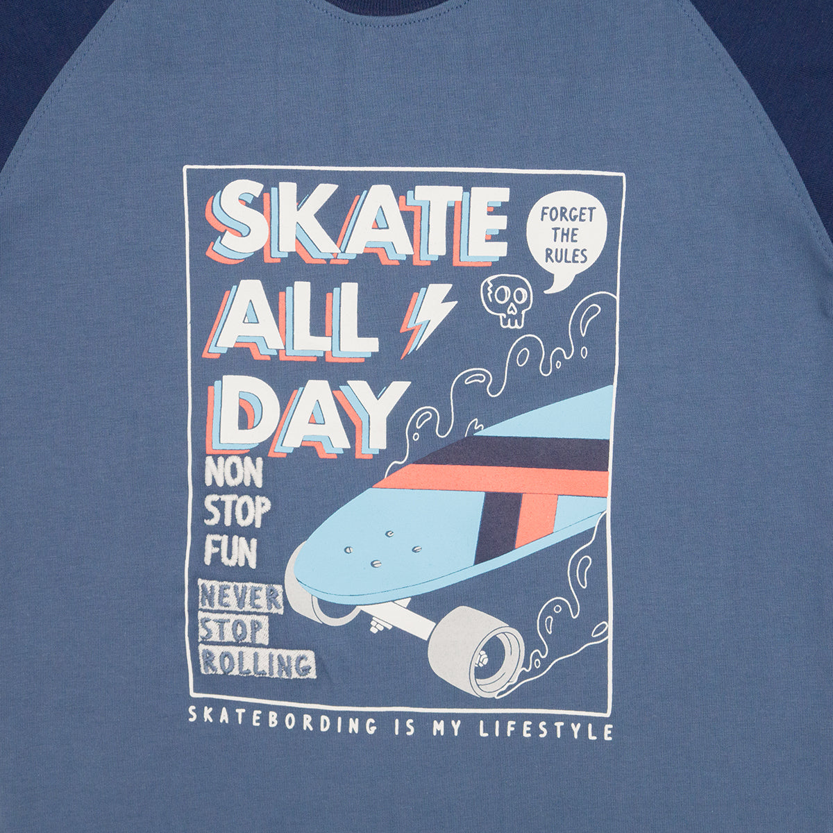 Playera Cuello Redondo Skate Juvenil