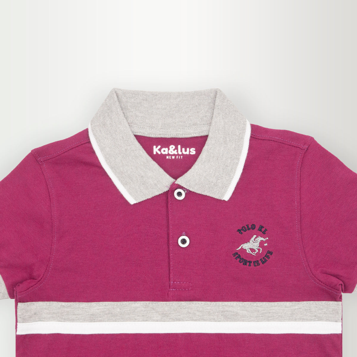 Playera polo LINE manga corta juvenil