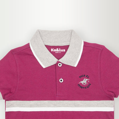 Playera polo LINE manga corta juvenil