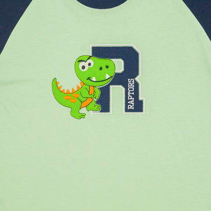 Playera redondo RAPTOR manga corta para niño infantil