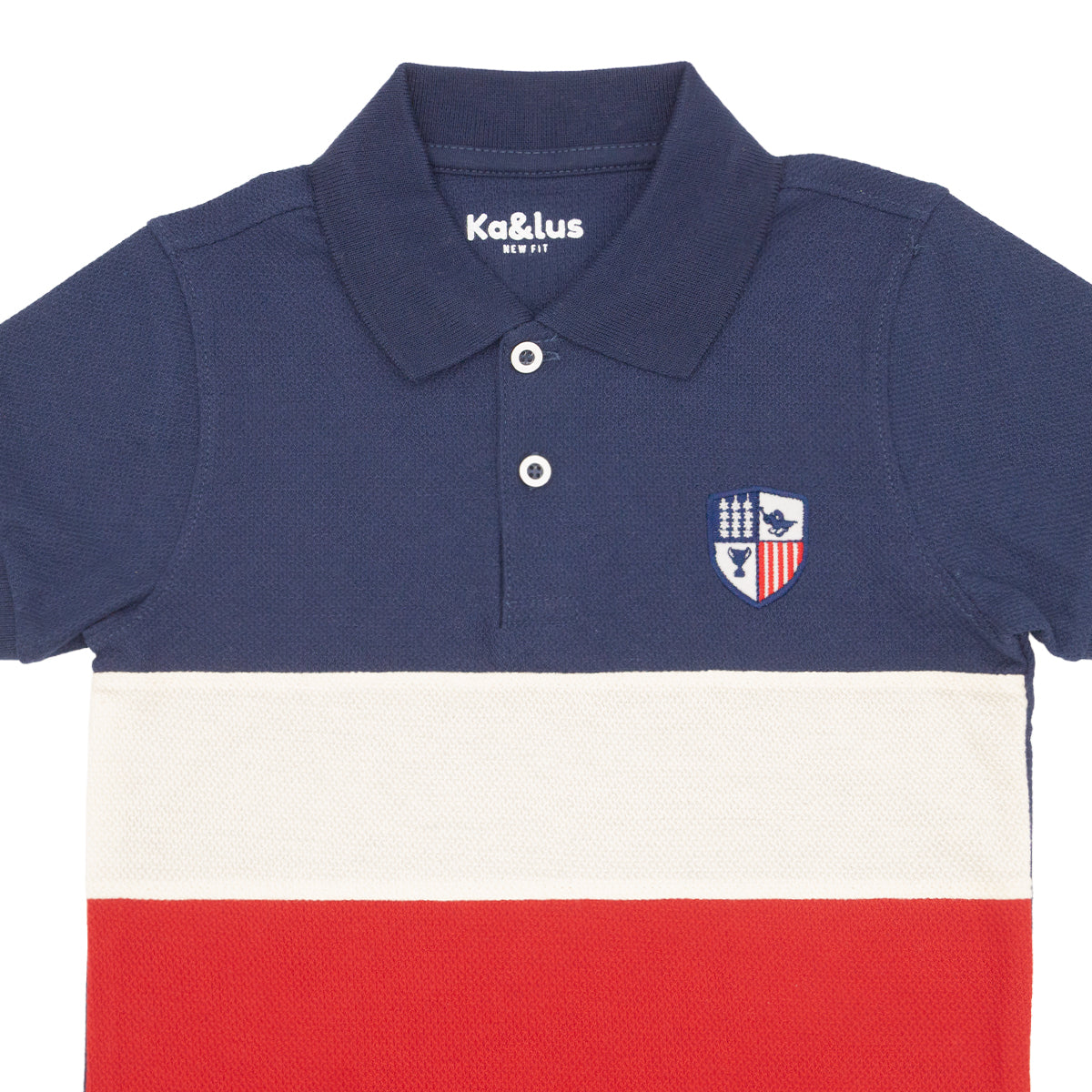 Playera Pique Bloques Juvenil