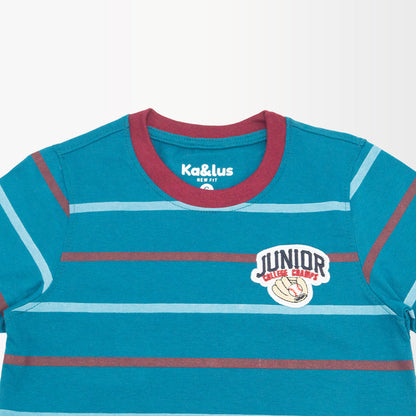 Playera Cuello Redondo Rayas Infantil