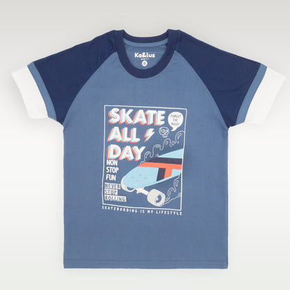 Playera Cuello Redondo Skate Juvenil