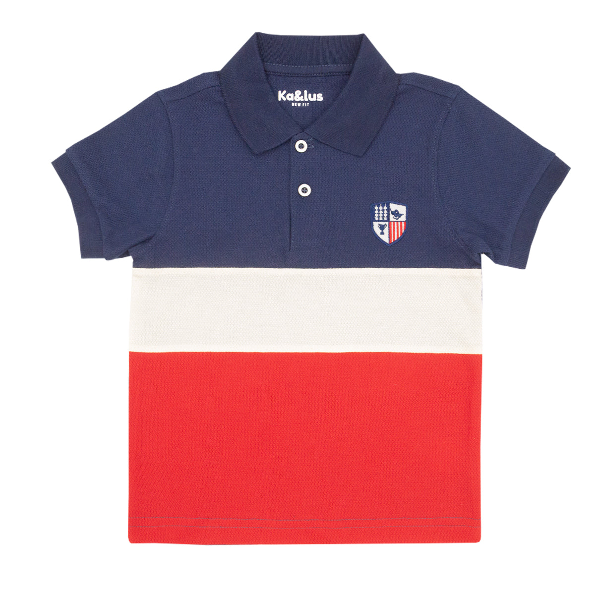 Playera Pique Bloques Juvenil