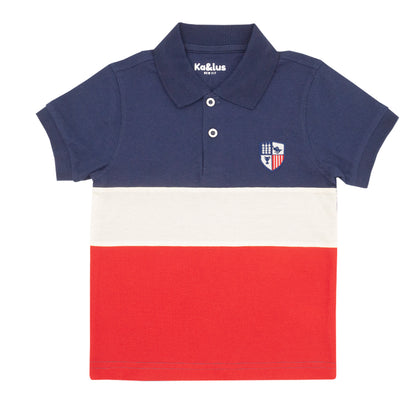 Playera Pique Bloques Juvenil