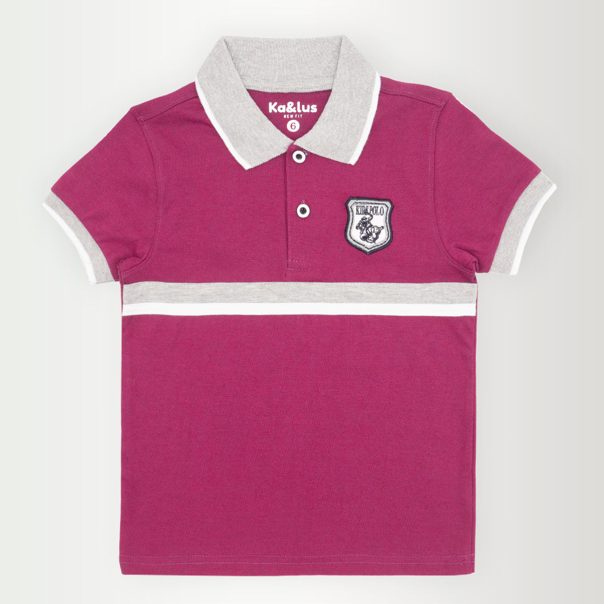 Playera polo LINE manga corta infantil