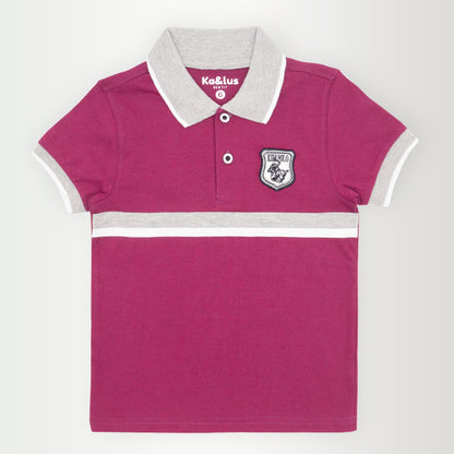 Playera polo LINE manga corta infantil