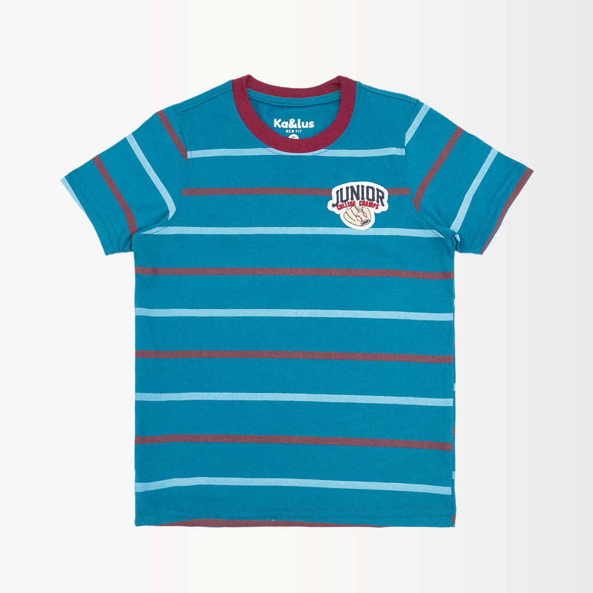 Playera Cuello Redondo Rayas Infantil