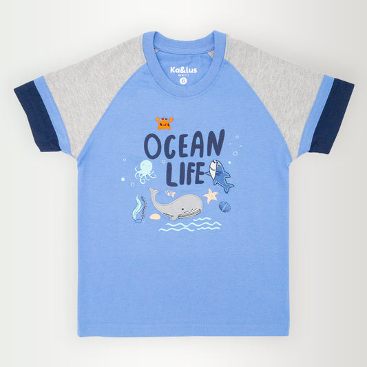 Playera Cuello Redondo Waves Infantil