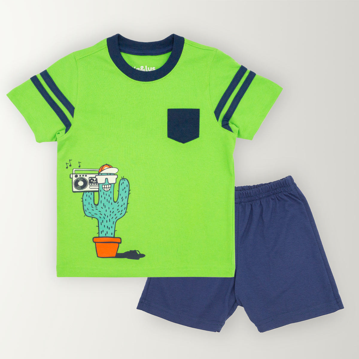 Conjunto BEACH infantil playera + short a combinación