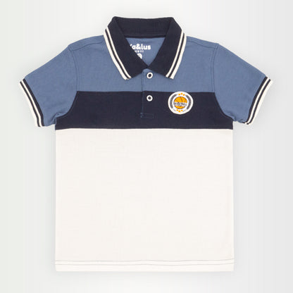 Playera polo BLOQUES manga corta Infantil