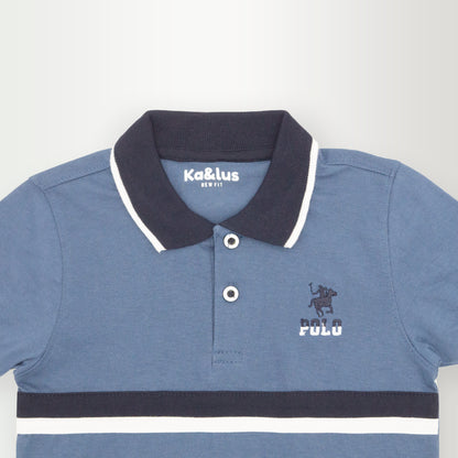 Playera polo LINE manga corta juvenil