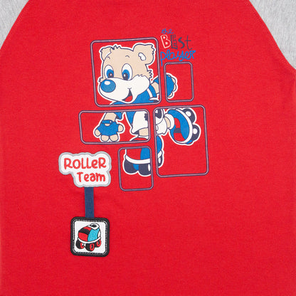 Playera redondo CARTOON infantil manga corta Kalus