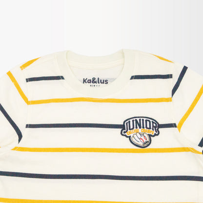 Playera Cuello Redondo Rayas Infantil
