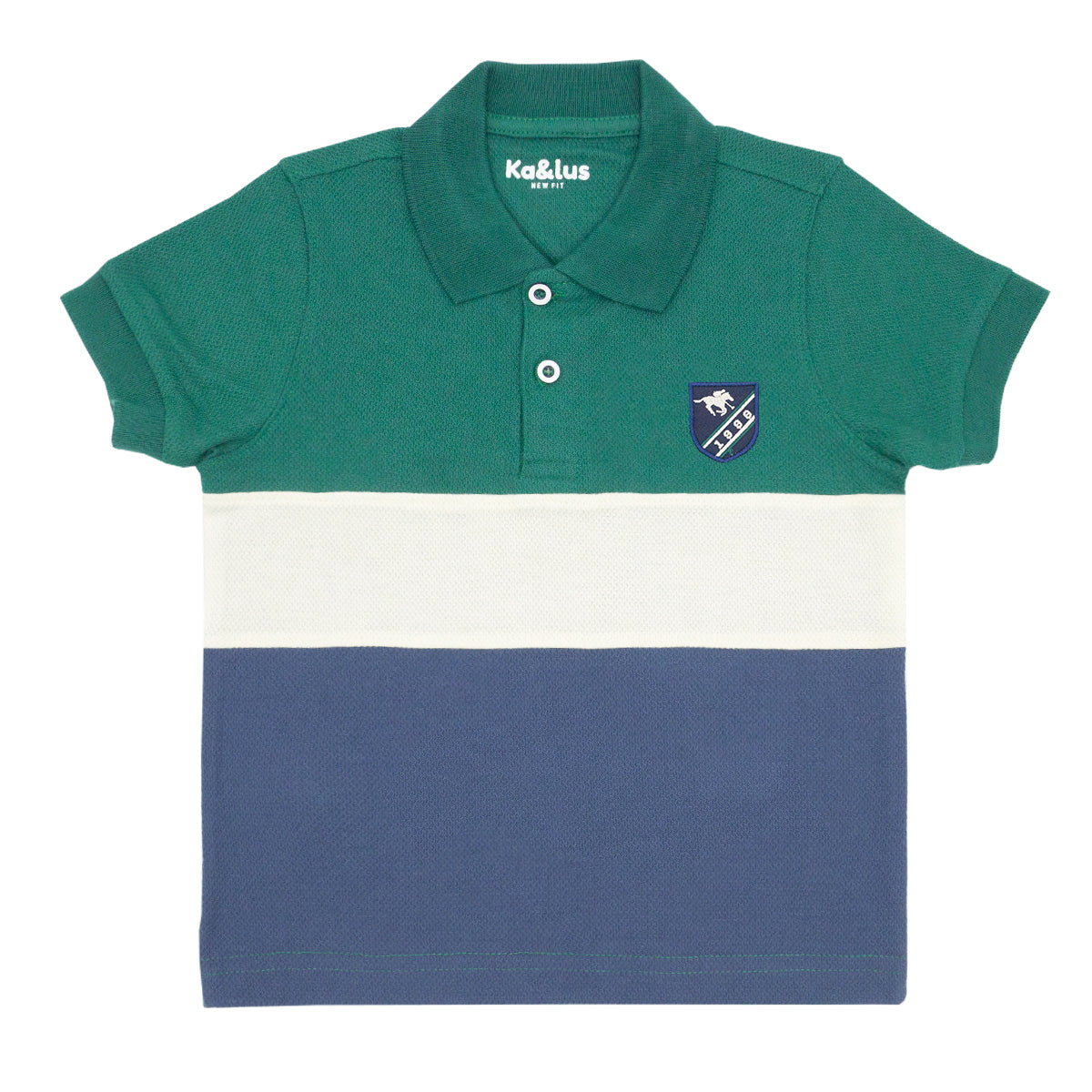 Playera Pique Bloques Juvenil