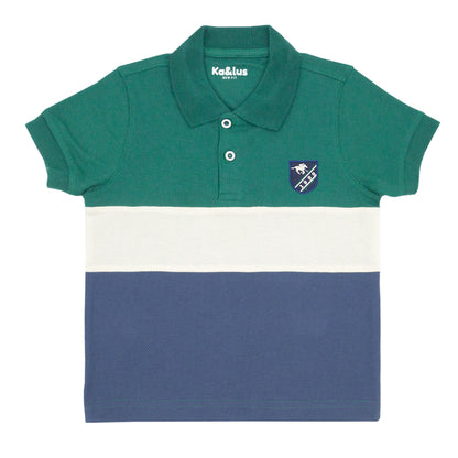 Playera Pique Bloques Juvenil