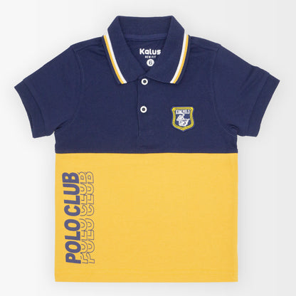 Playera polo COMBINADO infantil para niño