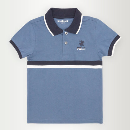 Playera polo LINE manga corta juvenil