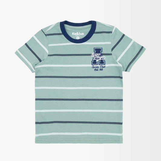 Playera Cuello Redondo Rayas Juvenil