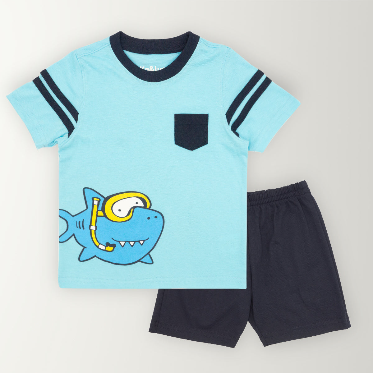 Conjunto BEACH infantil playera + short a combinación