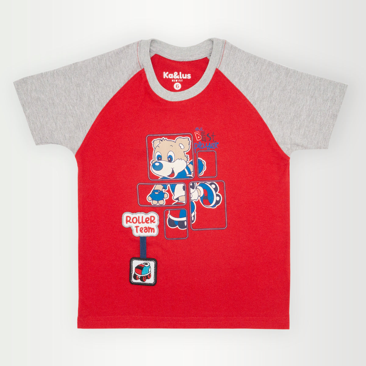 Playera redondo CARTOON infantil manga corta Kalus