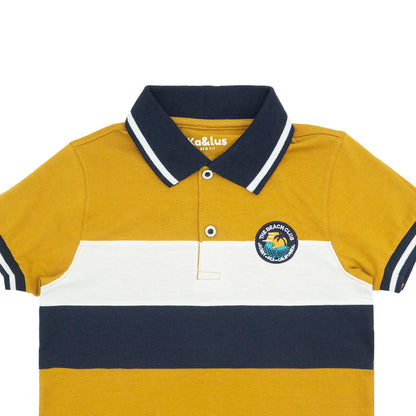 Playera Polo Infantil Bloques