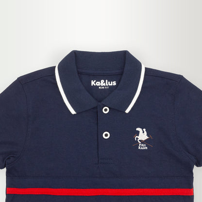 Playera polo LINE manga corta juvenil