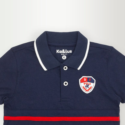 Playera polo LINE manga corta infantil
