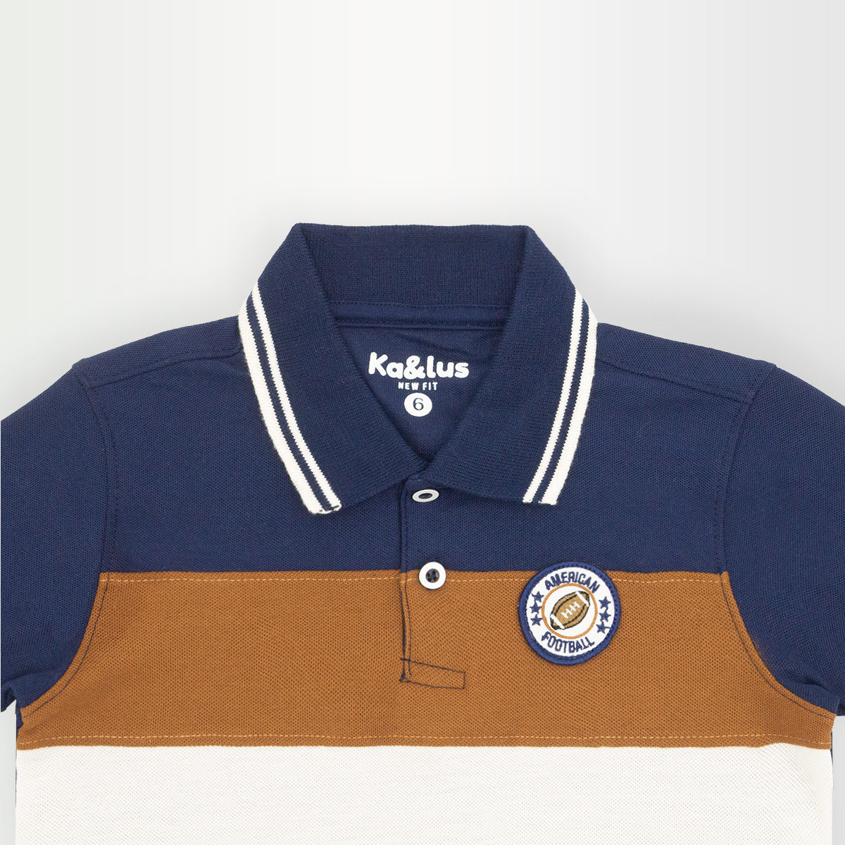 Playera polo BLOQUES manga corta Infantil