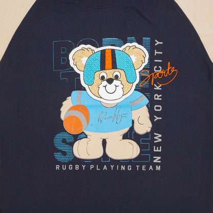 Playera redondo CARTOON infantil manga corta Kalus