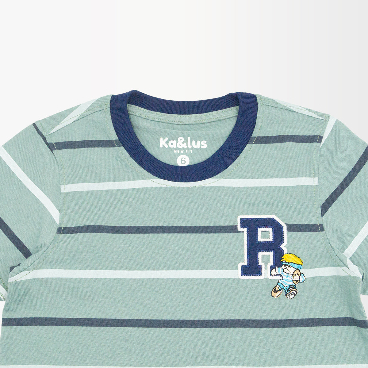 Playera Cuello Redondo Rayas Infantil