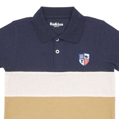 Playera Pique Bloques Juvenil