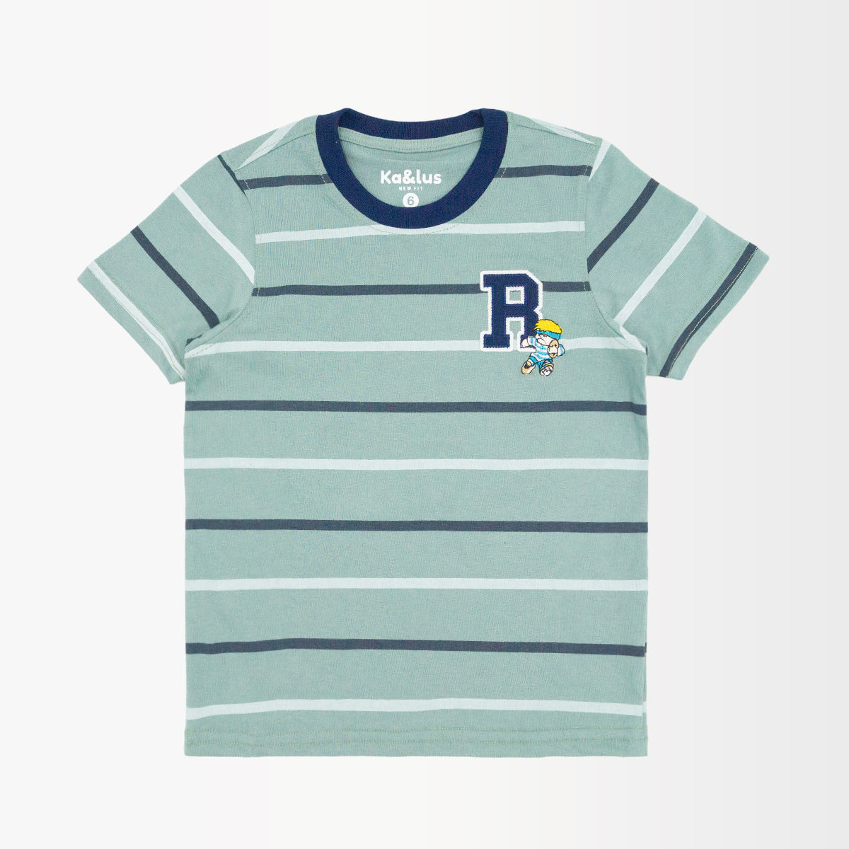 Playera Cuello Redondo Rayas Infantil