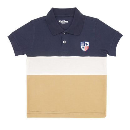 Playera Pique Bloques Juvenil