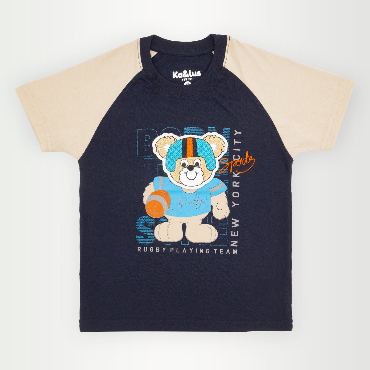 Playera redondo CARTOON infantil manga corta Kalus