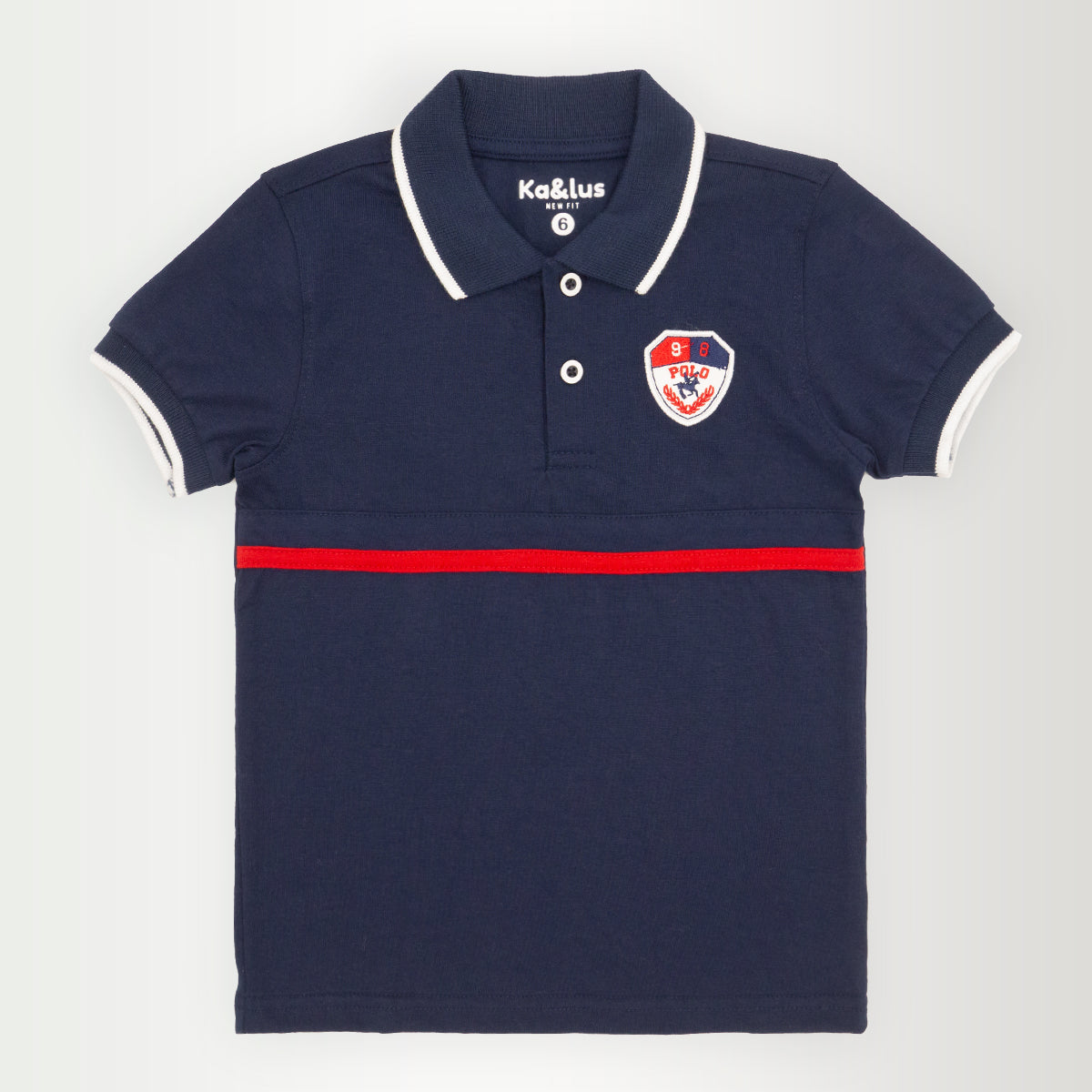 Playera polo LINE manga corta infantil